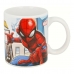 Cană tip Halbă Spider-Man Great power Albastru Roșu Ceramică 350 ml