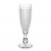 Copa de champán Diamante Transparente Vidrio 185 ml (6 Unidades)