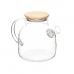 Karaff med infusionsfilter Transparent Bambu Borosilikatglas 1,2 L (6 antal)