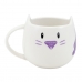 Чашка с тарелкой Gorjuss Smitten kitten Белый Чёрный Керамика Костер Чашка
