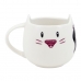 Cup with Plate Gorjuss Ruby wild Grey Ceramic Coasters Cup