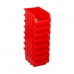 Sada stohovatelných organizačních krabic Kinzo Červený 12 x 10 cm Polypropylen (8 kusů)