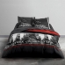 Bedding set TODAY Black Red 140 x 200 cm