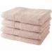Håndklæde sæt TODAY Lyserød 100% bomuld (4 enheder)