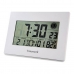 Veggklokke med termometer Timemark Hvit (24 x 17 x 2 cm)