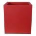 Vaso Riviera Rosso Plastica Quadrato 40 x 40 cm