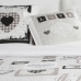 Bedding set TODAY Hearts White Double bed 240 x 260 cm