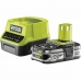 Charger and rechargeable battery set Ryobi RC18120-125 Litio Ion 2,5 Ah 18 V
