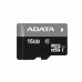 Micro-SD memóriakártya adapterrel Adata CLASS10 16 GB