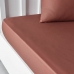 Fitted bottom sheet TODAY Essential Terracotta 90 x 190 cm