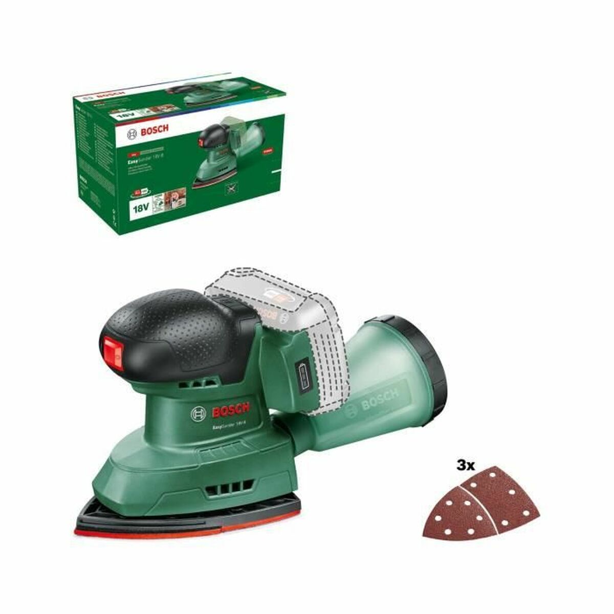 Pjūklas BOSCH Easysander 18 V