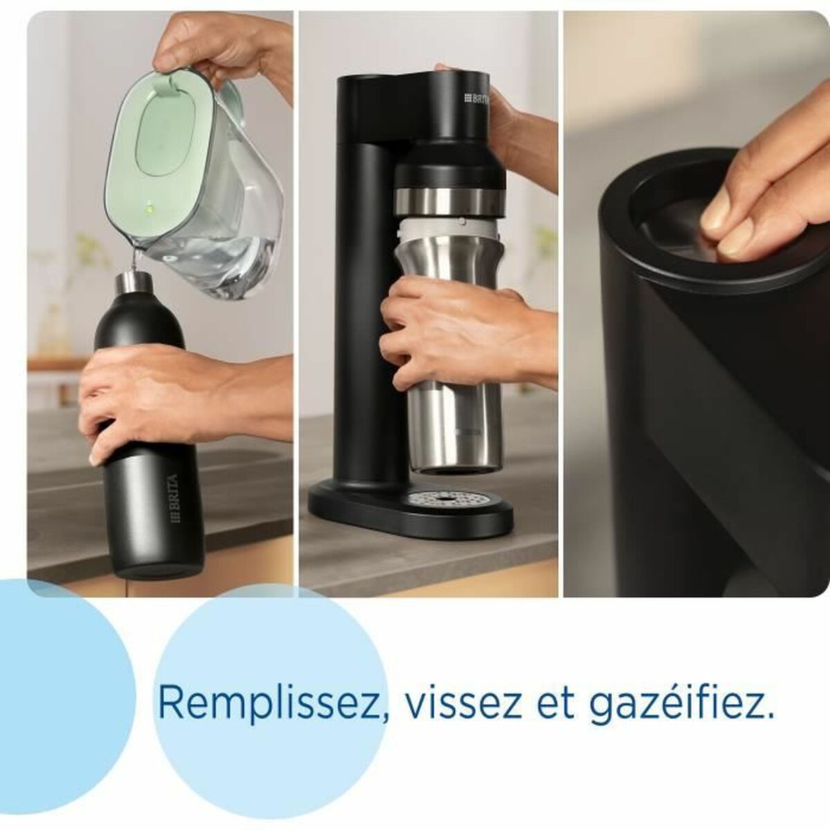 Termoska Brita Černý 1 L