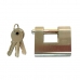 Kulccsal záródó lakat EDM Biztonsági Sárgaréz (6 x 5,3 x 2,55 cm)
