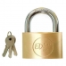 Key padlock EDM Brass