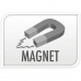 Komarna mreža Progarden Magnetska 2 Kosi Vrate Kaljeno Steklo Črna (50 x 220 cm)