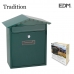 Caixa de correio EDM Tradition Aço Verde (26 x 9 x 35,5 cm)