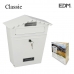 Pašto dėžutė EDM Plienas Balta Classic (29,5 x 10,5 x 35,5 cm)