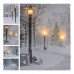 Maleri LED Lys snefald Gadelampe 30 x 40 cm
