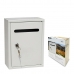 Caixa de correio EDM Linear 26 x 20 x 7,5 cm Aço Branco