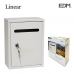 Caixa de correio EDM Linear 26 x 20 x 7,5 cm Aço Branco