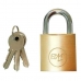 Key padlock EDM Brass