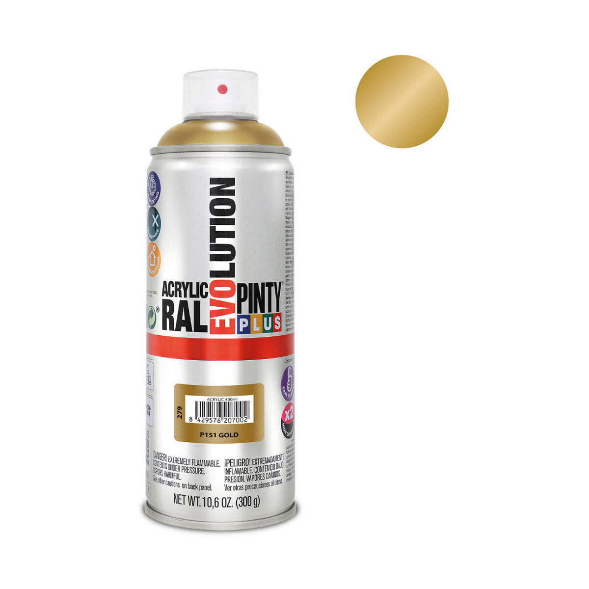 Spraymaling Pintyplus Evolution P151 400 ml Guld