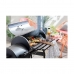 Faszenes Barbecue Sütő Tetővel és Kerekekkel Fekete (112 x 63 x 112 cm)