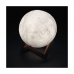 Настолна лампа EDM луна Бял 3,7 V