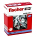 Buchas e parafusos Fischer 44 mm (25 Unidades)
