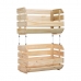 Stohovatelná organizační krabice Astigarraga 60 x 28,5 x 35,3 cm Dřevo Borovice