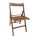Polstrovaná Skládací židle Vlašský ořech bukové dřevo (79 x 42,5 x 47,5 cm)