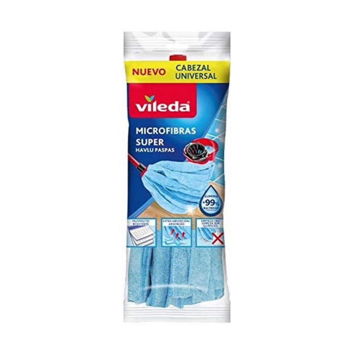 Esfregona Microfibras Vileda Azul Microfibras