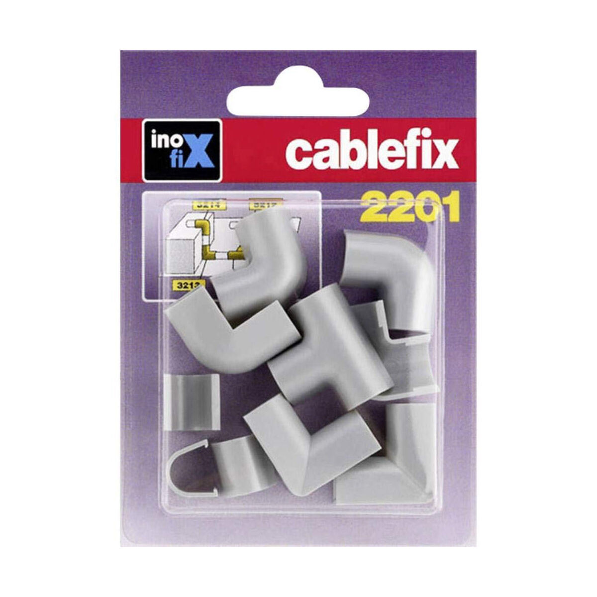 Kabelkanal Inofix 2201 Grau