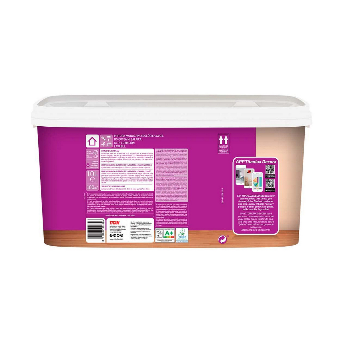 Barva Titanlux 069630204 Bílý 4 L