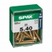 Kutija za vijke SPAX Vijak za drvo Ravna glava (5 x 40 mm) (5,0 x 40 mm)