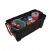Κουτί Aποθήκευσης με Ρόδες Iris Μαύρο/Κόκκινο πολυπροπυλένιο 170 L 49 x 103 x 50 cm
