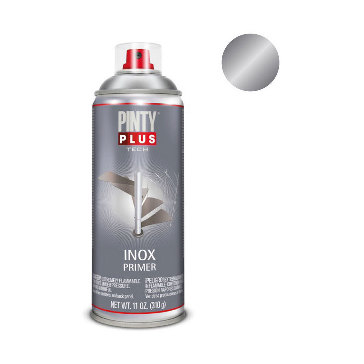 Spraymaling Pintyplus Tech I150 400 ml 310 ml Skriver Sølv