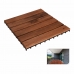 Взаимозаменяемая плитка Progarden Коричневый древесина акации 9 Предметы (30 x 30 cm)