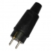 Socket plug EDM Black IP44 16 A