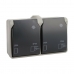 Plug socket Solera With lid Double Grey 16 A Surface