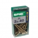 Varžtų dėžutė SPAX Yellox Medžio Plokščia galvutė 30 pcs (4,5 x 50 mm)