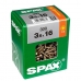 Kutija za vijke SPAX Yellox Drvo Ravna glava 75  Dijelovi (5 x 50 mm)