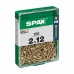 Boîte à vis SPAX 4081020200122 Vis à bois Tête plate (2 x 12 mm) (2,0 x 12 mm)