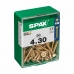 Boîte à vis SPAX Vis à bois Tête plate (4 x 30 mm) (4,0 x 30 mm)