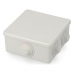 Gulvforbindelsesboks (Ackerman-kasse) EDM s615 Krympeindpakning Vandtæt 110 x 110 x 45 mm Hvid Termoplastisk Firkantet