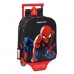 Schulrucksack mit Rädern Spider-Man Hero Schwarz 22 x 27 x 10 cm