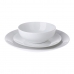 Dinnerware Set Porcelain White 12 Pieces