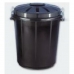 Кошче за боклук Denox 70 L Черен Пластмаса