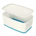 Úložná krabica Leitz MyBox WOW S vrchnákom Modrá Malý Biela ABS 31,8 x 12,8 x 19,1 cm