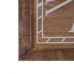 Ρολόι Τοίχου Φυσικό ξύλο ελάτου 60 x 5 x 60 cm